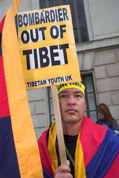 Tibet National Uprising Day March London © 2006, Peter Marshall