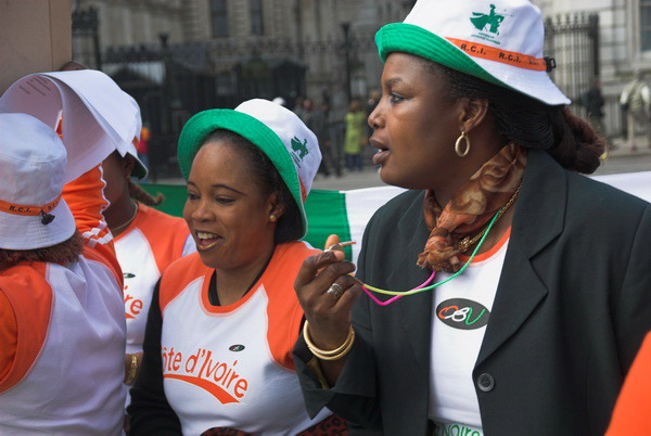 Ivorian Women Protest © 2006, Peter Marshall