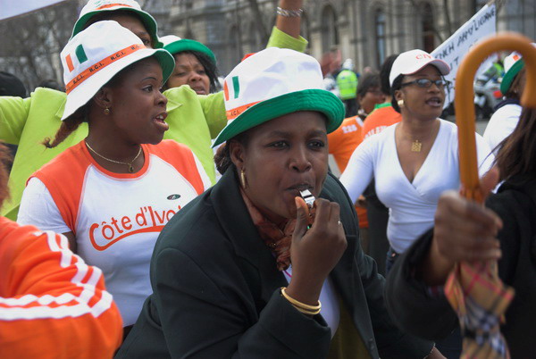 Ivorian Women Protest © 2006, Peter Marshall