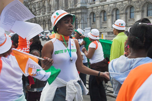 Ivorian Women Protest © 2006, Peter Marshall