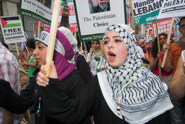 stop israeli attacks on lebanon and palestine © 2006, peter marshall