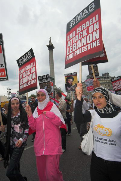 stop israeli attacks on lebanon and palestine © 2006, peter marshall