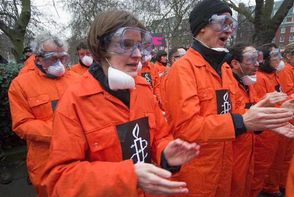 Amnesty International: Close Guantanamo 5th Anniversary Demonstration 