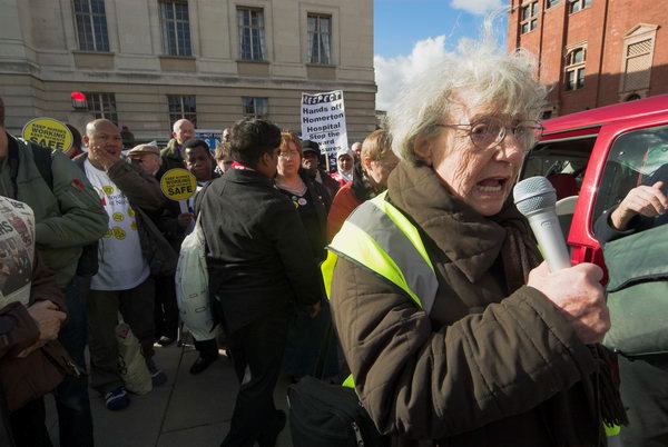 Keep the NHS working, Hackney © 2007, Peter Marshall